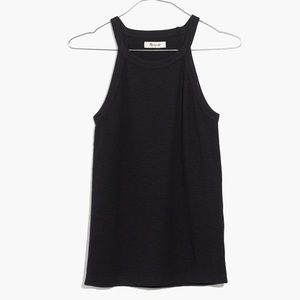 Madewell black tank high neck